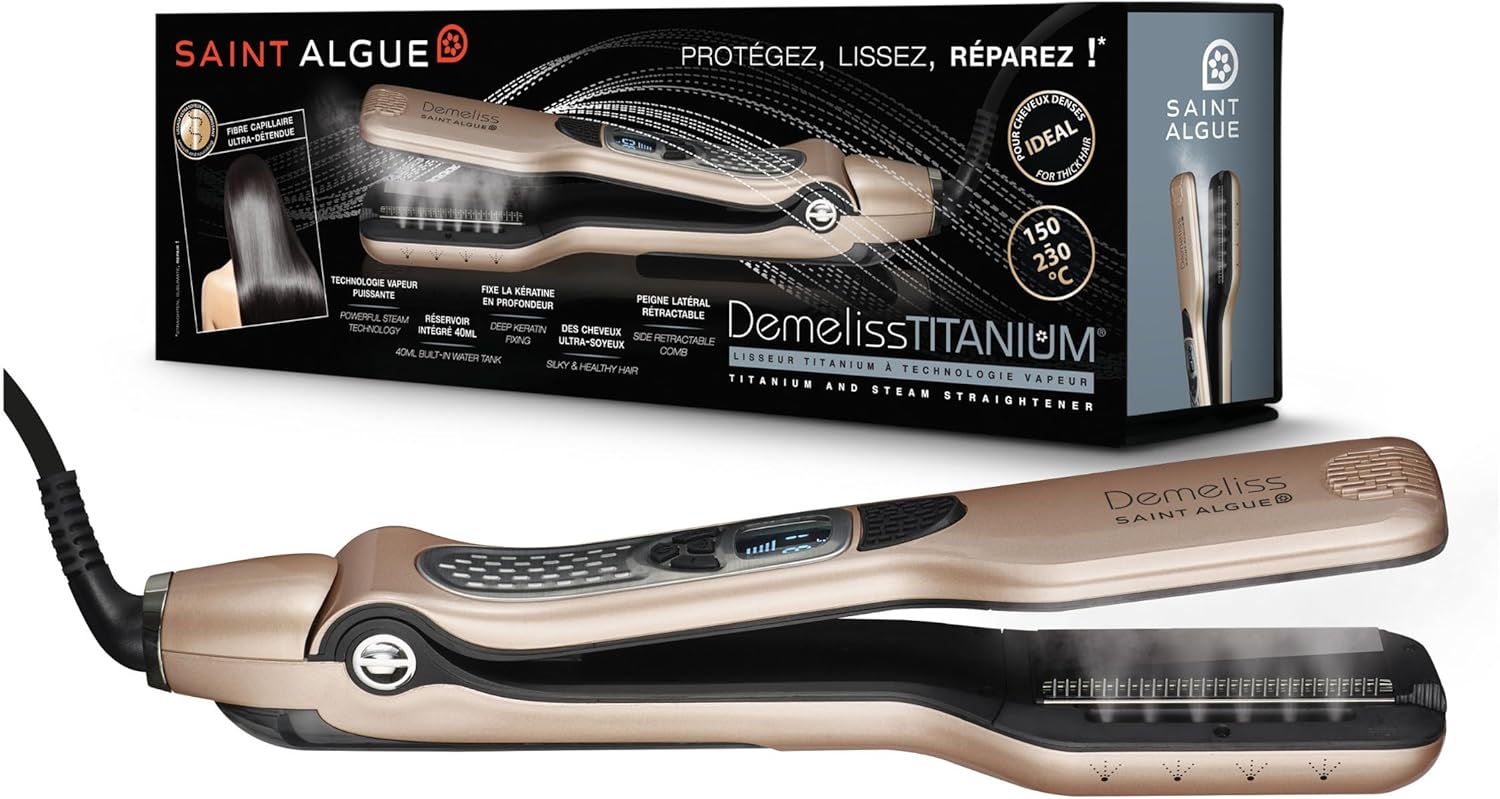 Lisseur Vapeur Titane Cheveux Professionnel